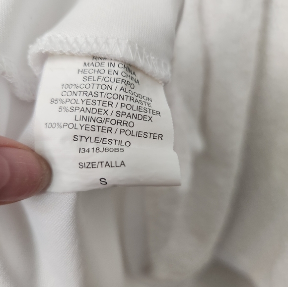 Love Reign Jr Women's White Fit & flare Eyelet Sleeveless dress Small Short - Picture 11 of 11